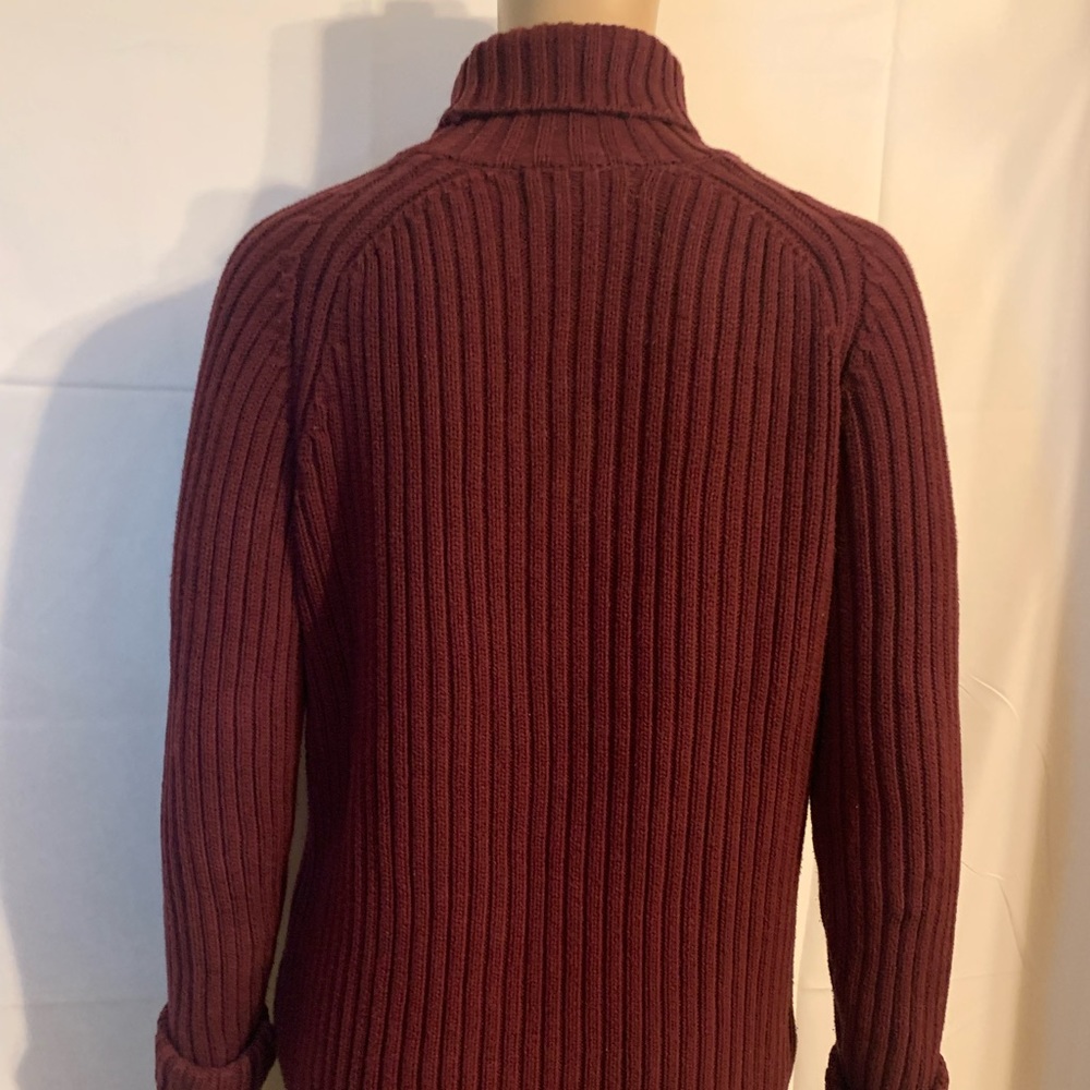 ‘Lands’End’ Maroon/Burgundy Sweater - Picture 6 of 7